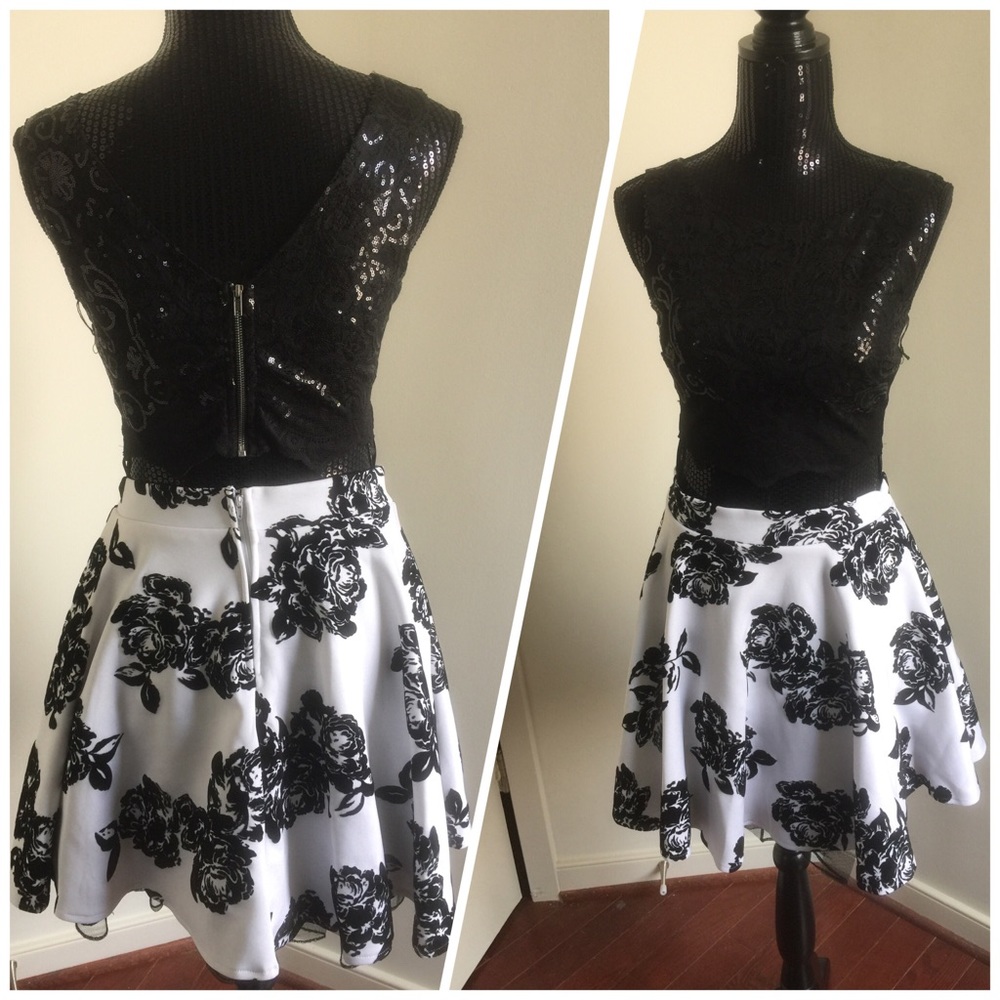 2 piece party dress.